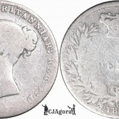 1866, 6 pence - Victoria ( 1st portrait ; 1st type ) - Regatul Unit