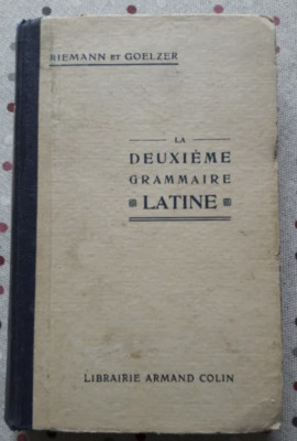 La Premiere Grammaire Latine Henri Goelzer, Othon Riemann foto