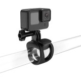 Sistem prindere tip inel, Telesin, compatibil GoPro Hero 13, GoPro Hero 12, Osmo Action 4, Insta 360 X3, elastic, negru