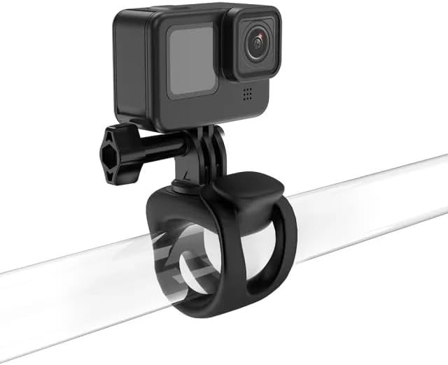 Sistem prindere tip inel, Telesin, compatibil GoPro Hero 13, GoPro Hero 12, Osmo Action 4, Insta 360 X3, elastic, negru