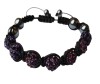 Bratara Dama Mov cu Hematit si Charmuri, Ajustabila 16-24cm. Bratara Fashion cu Pietre Semipretioase. Cadou Elegant