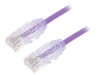 Patch cord UTP LSZH violet 3m 28AWG