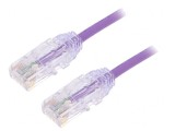 Patch cord UTP LSZH violet 3m 28AWG
