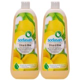 Săpun lichid natural, Citrus-Olive, 2 x 1 litru, Săpun m&acirc;ini