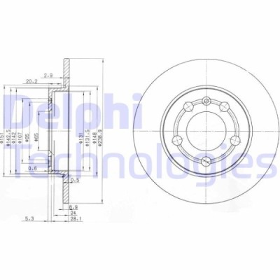 Delphi Disc frana foto