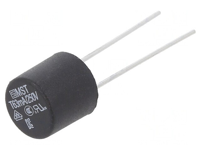 Siguranță &icirc;nt&acirc;rziere 63mA 250VAC PCB THT TR5