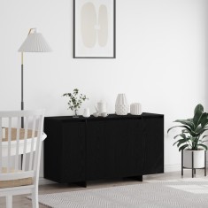 vidaXL Bufet din stejar negru Stejar negru Furnir de lemn 135 x 41 x 75 cm
