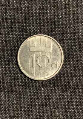 Moneda 10 cenți 1999 Olanda foto