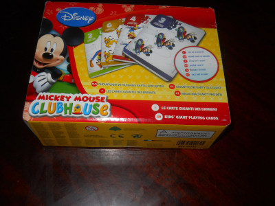 Joc pentru copii Lisciani, Carti de joc gigant XXL 40 piese Mickey-Nou foto