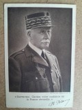 Carte postala maresal Philippe P&eacute;tain veche WW2 militara razboi armata Franta