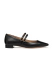 Geox balerini de piele D GISELDA15 culoarea negru, D55YUC 000TU C9999