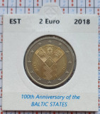 Estonia 2 euro 2018 UNC - Baltic States - km 84 - cartonas personalizat - D71201, Europa