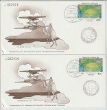 2 Cartoane Filatelice Franta 1985 , Serii Consecutive