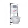 Set rezervor WC suspendat Delos Chrome