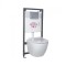 Set rezervor WC suspendat Delos Chrome