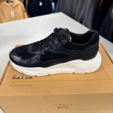 Pantofi sport din piele Salsa Jeans, negru, originali, fabricați &icirc;n Portugalia &ndash; calitate premium