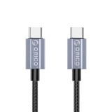 Cablu USB Orico GQA100-15-BK 100W USB Type-C - USB Type-C 1.5m negru textil