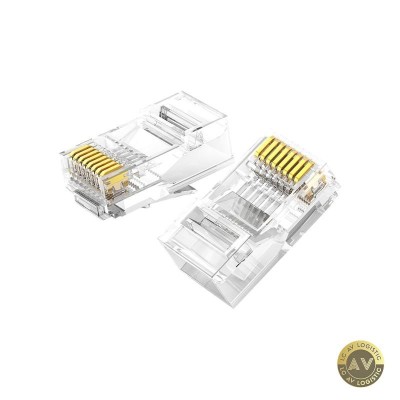 Conector Retea UGREEN NW120 RJ45 Cat6 Set 100 bucati foto