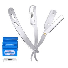 Brici barbierit profesional, lama interschimbila, otel inoxidabil, Totokita&amp;reg; foto