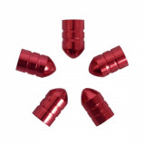 Set capacele auto Carpoint pentru ventil tip glont culoare Rosu , 5 buc. AutoDrive ProParts