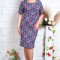 Rochie de zi Doris geometricMarimea
