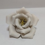 Bibelou portelan decor - Trandafir alb
