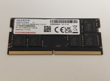 Memorie ram Laptop ADATA 16GB, DDR5, 1Rx8, 5600Mhz, PC5-4800B, AO1V56WCSV1-BKXS, PC5-44800, CL46, 1.1V, Non-ECC, sodimm, 262 pini