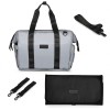 Geanta Multifunctionala Parinti Skiddou Inger Normandic Dream Gri, Impermeabila, Accesorii Carucior + Salteluta Inclusa
