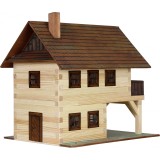 Set constructie arhitectura Primarie medievala, 194 piese din lemn, Walachia