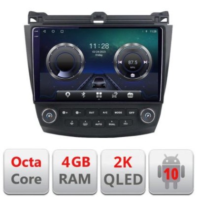 Navigatie Honda Accord 2004-2008 C-accord Android Octa Core Ecran 2K QLED GPS 4G 4+32GB 360 KIT-ACCORD+EDT-E410-2K CarStore Technology foto