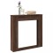 Gossi masca de semineu, stejar maro, 100x20x100 cm, lemn prelucrat