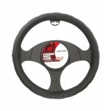Husa volan 4Cars marimea M, 37-39 cm, neagra, aderenta confortabila