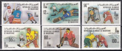 Mauritania 1979 - Jocurile Olimpice - Lake Placid, Hochei pe gheață, MNH foto