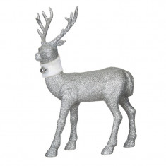 Ren decorativ de Craciun, 32 cm, Argintiu foto