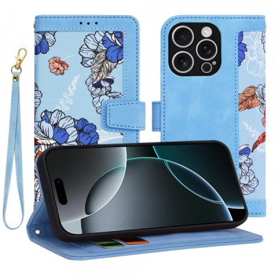 Husa pentru Apple iPhone 16 Pro, Techsuit, FlipCraft, Bleu foto
