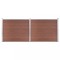 Set panouri gard, 353x146 cm, maro, WPC