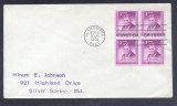 United States 1948 Will Rogers x 4 FDC K.506