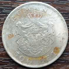 (A981) MONEDA DIN ARGINT ROMANIA - 500 LEI 1944, REGELE MHAI I