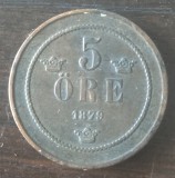 Moneda Suedia - 5 Ore 1879 - An rar