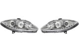Set faruri tuning Seat Altea (5p1/5p5) 03.2004-, Seat Leon (1p1) 06.2005-03.2009, Seat Toledo (5p2) 10.2004-09.2009, Stanga, Dreapta, tip bec H1+H1,