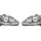 Set faruri tuning Seat Altea (5p1/5p5) 03.2004-, Seat Leon (1p1) 06.2005-03.2009, Seat Toledo (5p2) 10.2004-09.2009, Stanga, Dreapta, tip bec H1+H1,