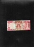India 20 rupii rupees 2002 seria161271 unc