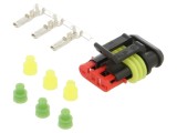 Conector TE Connectivity Superseal 1.5 3 pini 24VDC mufă mamă S-282087-1