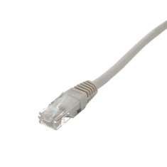 Cablu de retea UTP Well cat5e patch cord RJ45-RJ45 0.5m gri 26AWG CCA UTP-0008-0.5GY-WL