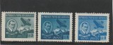 ROMANIA 1950 LP 269 AUREL VLAICU SERIE MNH NESTAMPILATA