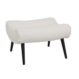 Cumpara ieftin Taburet fotoliu Silla, Pako World, Alb, 68x58x40 cm