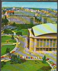 CPI B 12028 CARTE POSTALA - BUCURESTI. PIATA SI SALA PALATULUI