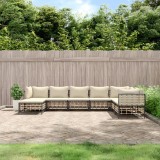 VidaXL Set mobilier de grădină cu perne, 8 piese, antracit, poliratan 3186790