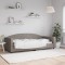 vidaXL Pat de zi, gri taupe, 90x200 cm, material textil 354114