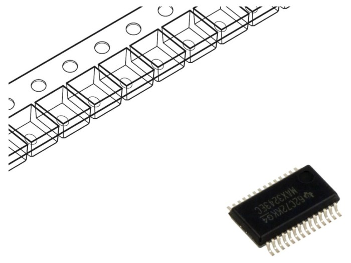IC RS232 TEXAS INSTRUMENTS MAX3243ECDBR - Interfaţă 500kbps, SSOP28
